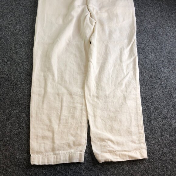 Banana Republic Pants Mens 34 Beige Linen Blend Drawstring Elastic Button Beach - Picture 11 of 12